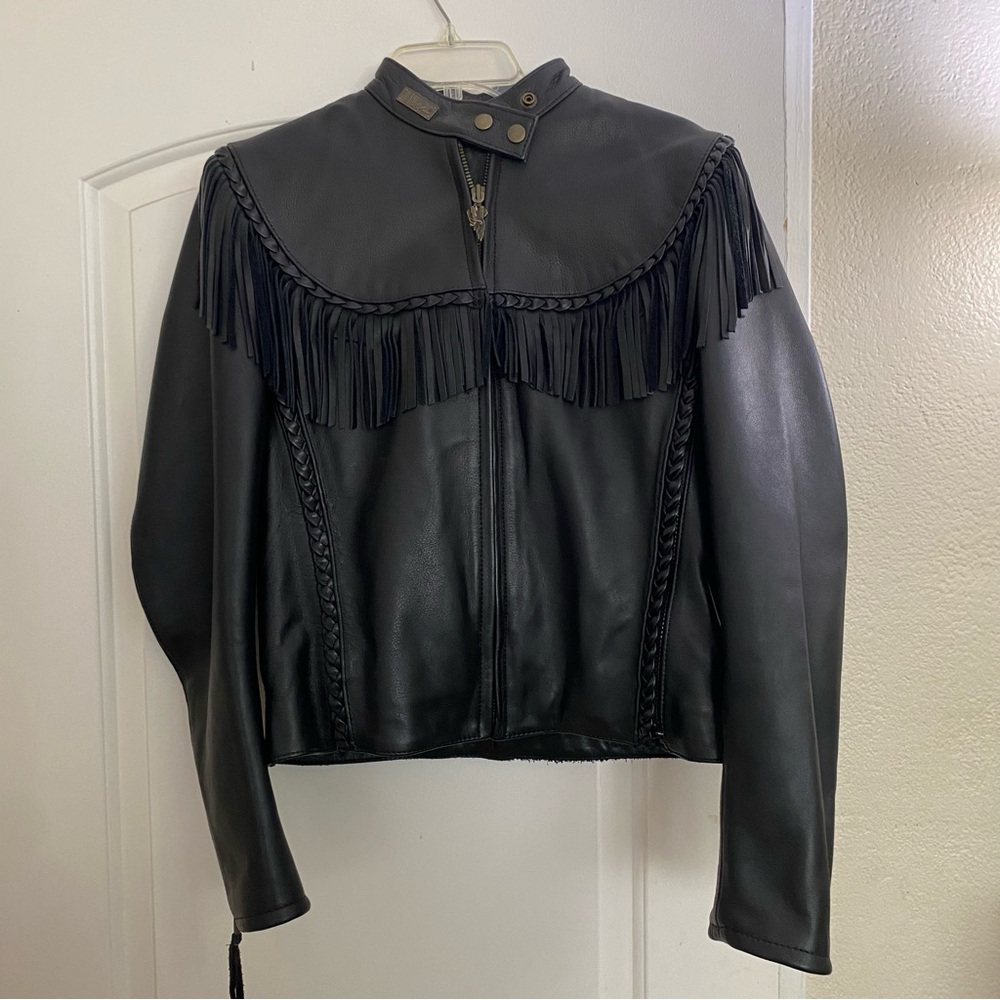 Harley Davidson Willie G Women’s Leather Jacket Size 36 W